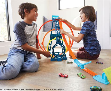 Hot Wheels Track Builder Unlimited Triple Loop Kit Playset Catch Co Nz