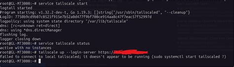 start tailscale  cli routers glinet