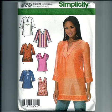 Simplicity Misses Tunic Pattern 4659