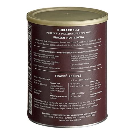 Ghirardelli Frozen Hot Chocolate Frappe Mix In Bulk