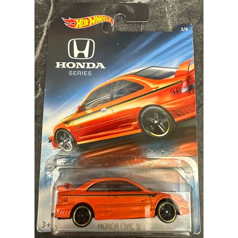Hot Wheels 風火輪 Honda 本田 CIVIC SI 喜美 橘色 模型車 模型 蝦皮購物