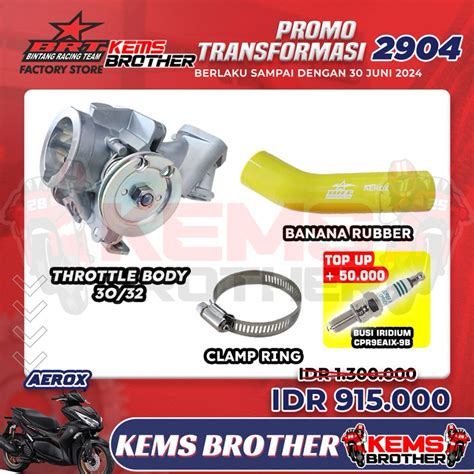 Jual Tb Throttle Body Velocity Yamaha Aerox Original Brt Mm Mm