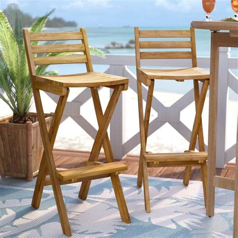 Rustic Outdoor Bar Stools | Foter