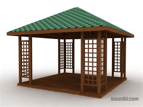 Индивидуальные проекты беседок чертеж для загородного дома | Беседки.ком