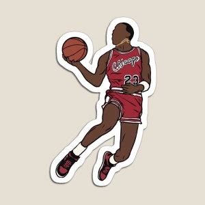 Michael Jordan Dunk Contest Glossy Sticker 3, Water Resistant Laptop ...