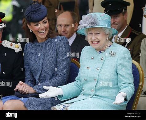 Royal Visit To Nottingham Stock Photo Alamy