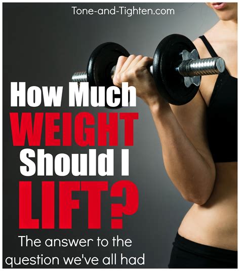 How much weight I should lift?
