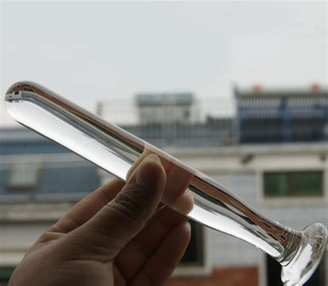 Aliexpress Buy Hot Cheap Things Smooth Clear Glass Dildo Easy To Insert Fake Penis For