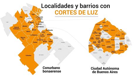 Mapa Del Masivo Corte De Luz En La Capital Federal Y El Conurbano