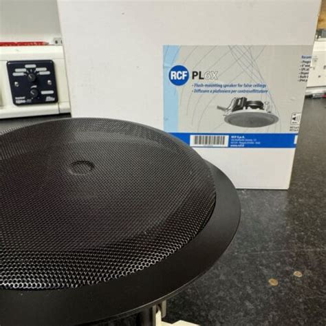 Pl X Rcf Coaxial Ceiling Speaker W V Woofer Dome Black