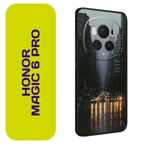Матовый силиконовый чехол на Honor Magic 6 Pro / Хонор Меджик 6 Про ...