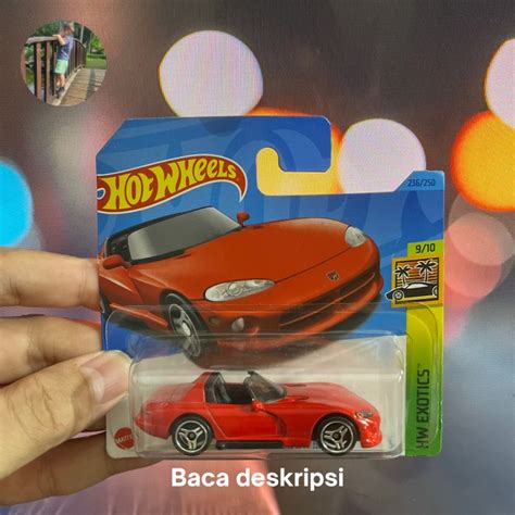 Jual Hot Wheels Hotwheels Dodge Viper Rt Hw Exotics Merah Short Card Shopee Indonesia