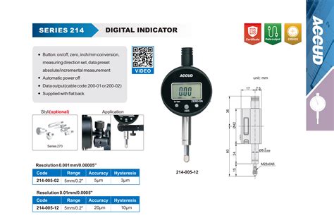 DIGITAL INDICATOR - ACCUD