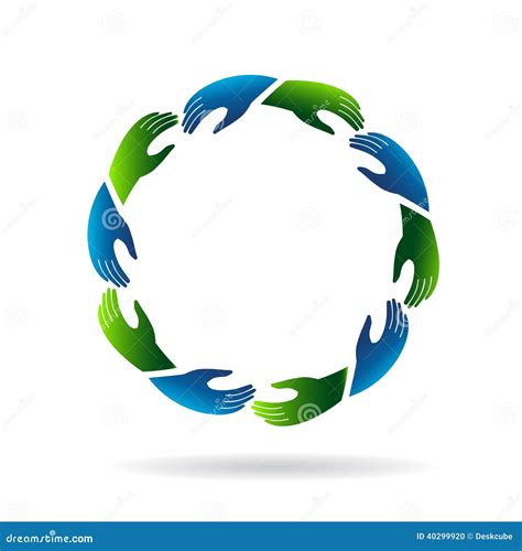 Hands Reaching Hands Image Logo Stock Vector - Image: 40299920