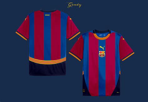 fc barcelona home kit concept