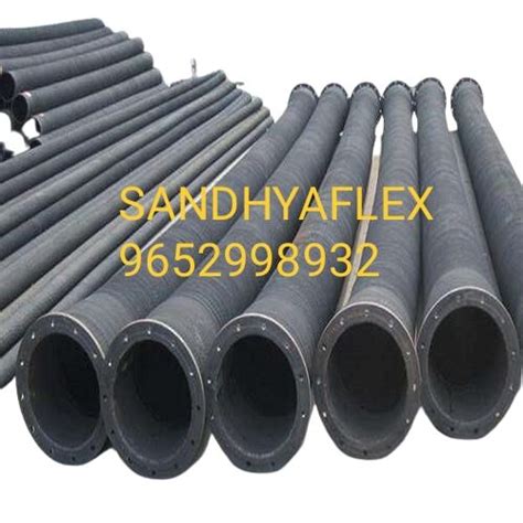 SANDHYAFLEX Round Discharge Rubber Hose For Industrial Use Fluid Type