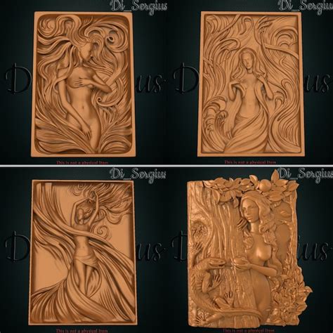 Nude Cnc Carved Etsy