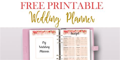 Printable Wedding Planner