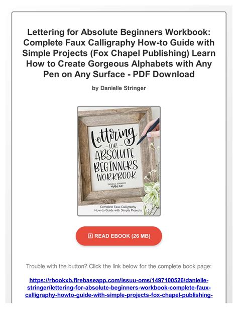 Pdf Free Lettering For Absolute Beginners Workbook Complete Faux