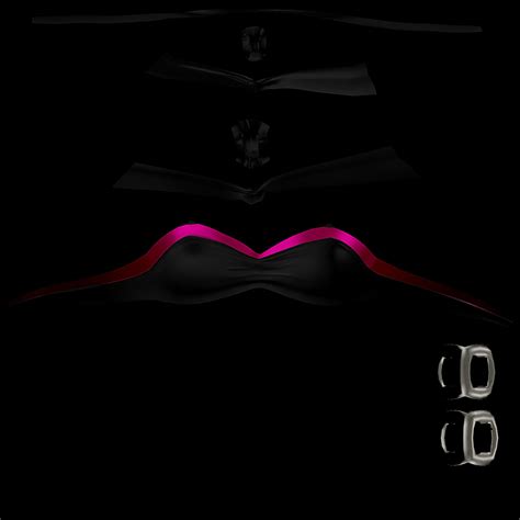 D Model Summer Bikini Top Vr Ar Low Poly Cgtrader