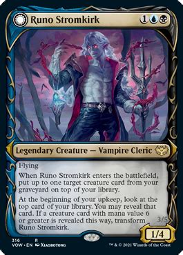 Runo Stromkirk Variant MtG Art From Innistrad Crimson Vow Set By