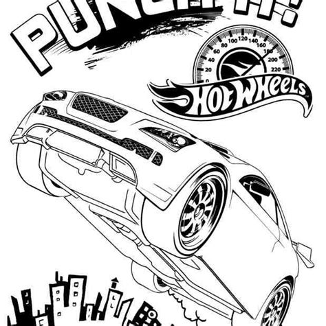 Kolorowanki Hot Wheels Do Wydruku Dla Ch Opc W