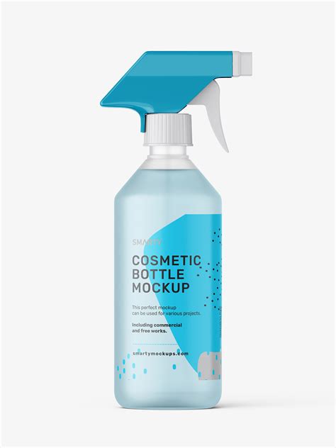 Frosted Trigger Spray Bottle Mockup Smarty Mockups