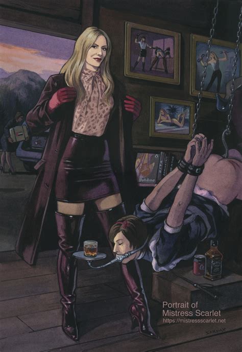 Portrait Of Mistress Scarlet The Art Of Sardax
