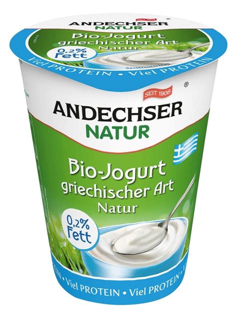 Andechser Natur Bio Bio Joghurt Griechischer Art Natur 0 2 Fett 1