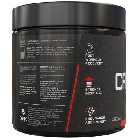 Creatina Pura 100 Monohidratada 300g Dark Lab Nutricentral