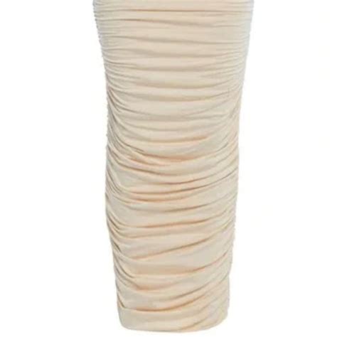 Naked Wardrobe Skirts Nwt Naked Wardrobe Ruched Energy Maxi Skirt In Oatmeal Poshmark