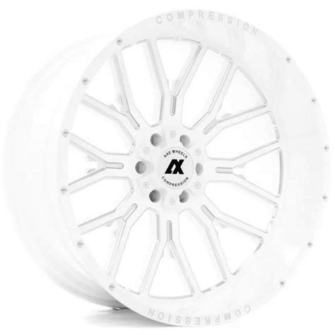 24x12 Axe Offroad Ax6 3 Gloss White Milled Compression Forged May