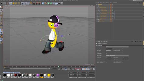 Cinema 4d Tutorial Character Animation Walk Cycle Youtube