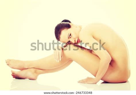 Beautiful Naked Woman Sitting On Floor Stock Photo Shutterstock