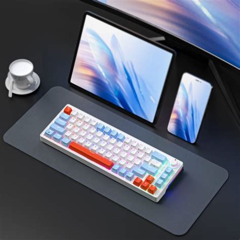 Zifriend ZA68 Hot Swappable Rgb Mechanical Keyboard Sky Blue Tnt Custom Linear Switch Vibe