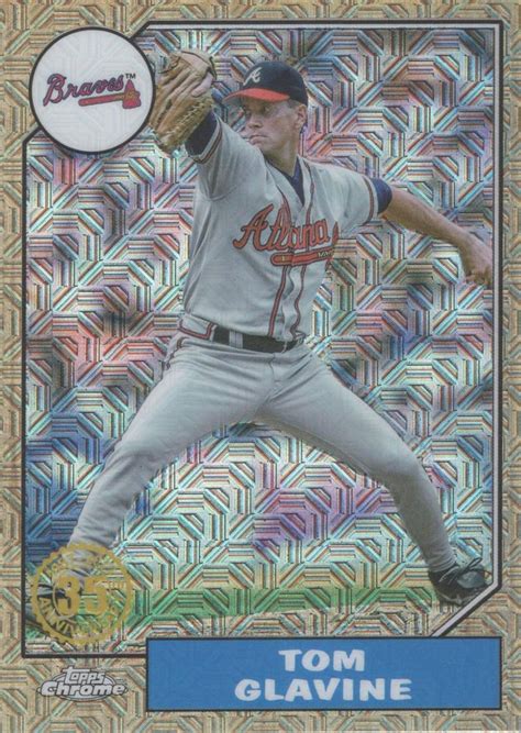 2022 Topps Update 1987 Topps Chrome Silver Packs T87c 10 Tom Glavine