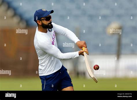 Indian Cricket Team Captain Virat Kohli Attends A Practice Session