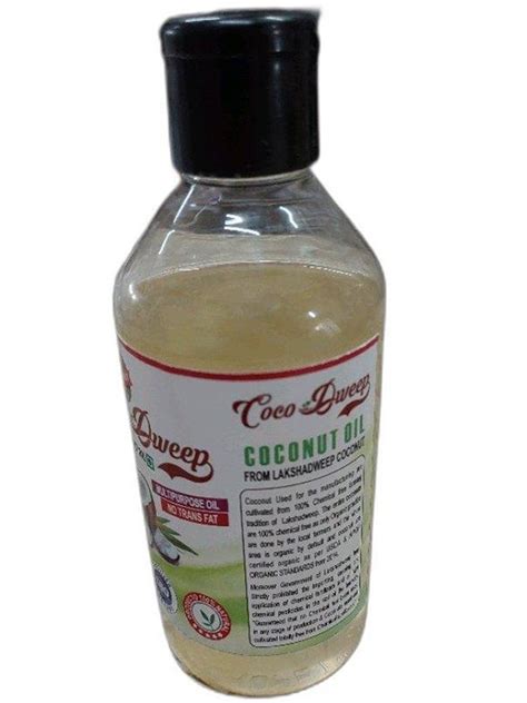 Mono Saturated Expeller Press Coco Dweep 200 Ml Edible Coconut Oil For