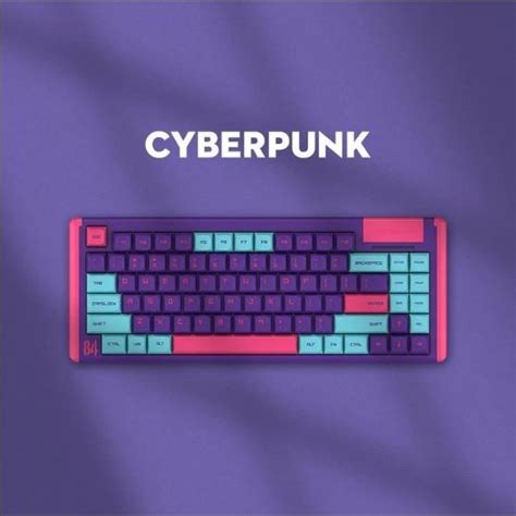 Jual Dustsilver Cyberpunk Cool Purple Rgb Backlit Hot Swappable Keyboard Shopee Indonesia