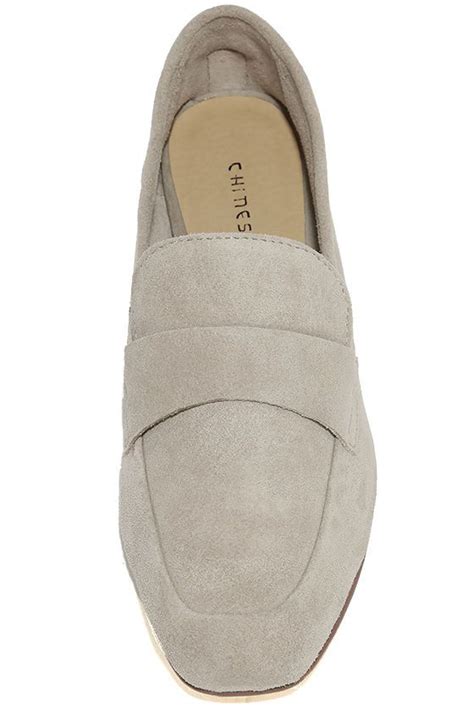 Chinese Laundry Grateful Taupe Suede Leather Slip On Loafers Leather Slip Ons Suede Leather