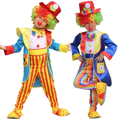 Fantasia De Circo Infantil Masculino - Fantasia de Palhaço de Circo Infantil Cosplay Meninos Palhaço de Circo ...