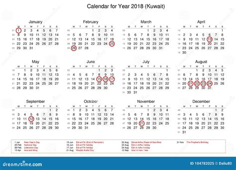 Kuwait Holidays 2025 Calendar Images References : - Adam Webster