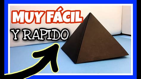 Como Hacer Una Piramide De Papel Paso A Pasoorigamirapido Y Facil D