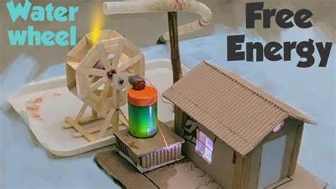 How To Make A Water Wheel That Generates Electricity Youtube