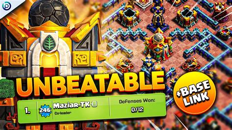 This TH16 Base Layout DEFENDED 12 TIMES in War | Best TH16 Base with ...