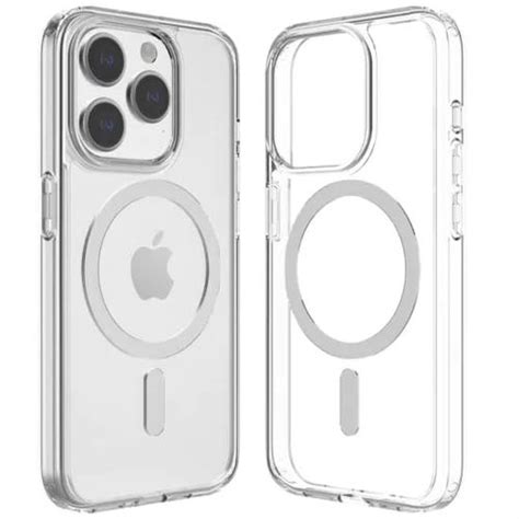 Case Pochette Pour Iphone Pro Max Transparent Magsaf Anti Collision