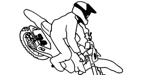 Gambar Mewarnai Pemandangan Anak Tk Gambar Motor Trail Untuk Anak Anak