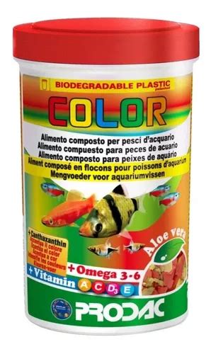 Ração Para Peixes Color Flakes 50g Flocos Prodac Parcelamento sem juros