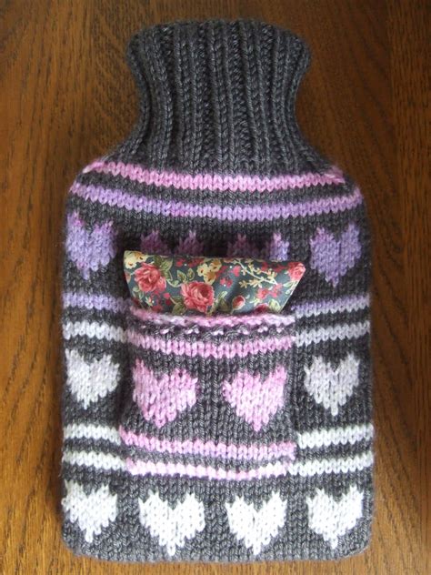 Made By Joanne Another Larger Knitted Hot Water Bottle Cover