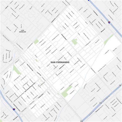Map of San Fernando, California - US Maps